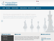 Tablet Screenshot of philippoulaw.com
